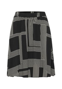 Kaffe DONNY - A-linjainen hame - black beige graphic lines