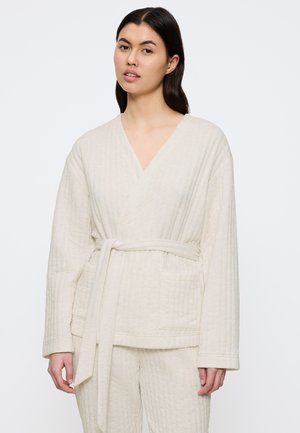 Bademantel - light grey melange