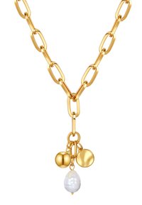 Necklace - gelbgoldfarben