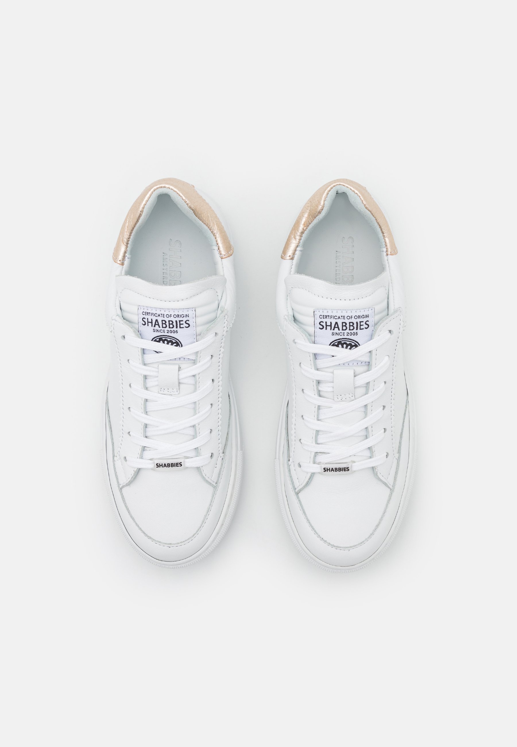 Shabbies Amsterdam Sneakers laag - white/silver/wit - Zalando.nl