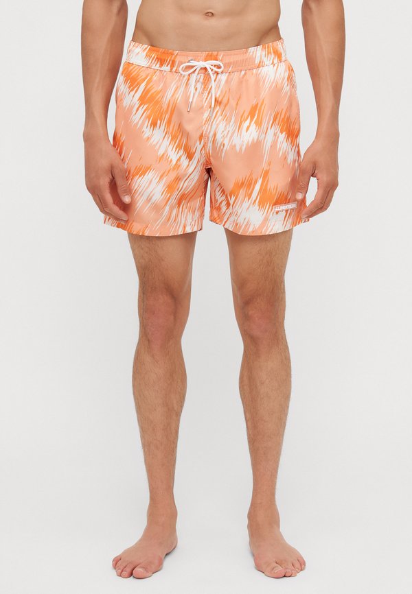 BANKS THUNDERSTORM SWIM TRUNKS - Swimming shorts - orange