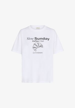 Kaffe ELLY - T-Shirt print - optical white