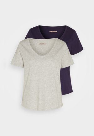 T-shirts - mottled light grey/blue