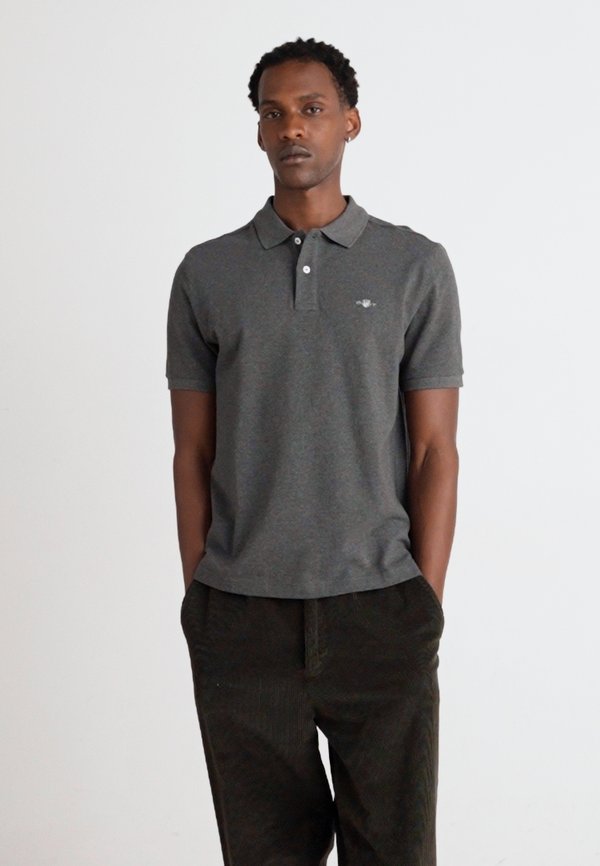 ARCHIVE SHIELD - Polo shirt - antracit melange2