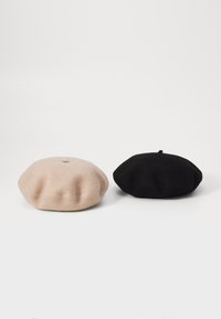 ONLWOOL BERET 2 PACK - Hatt - black/humus