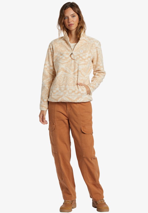 BOUNDARY MOCK 3 - Fleece jumper - beige2