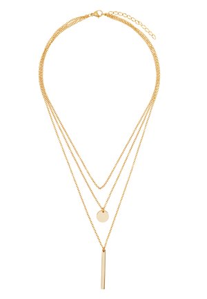 MIT ANHÄNGER HALVA PO - Ketting - goldfarbend