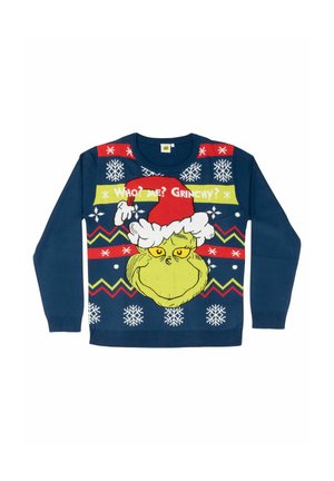 THE GRINCH WEIHNACHTSPULLOVER WHO ME GRINCHY - Jumper - blau