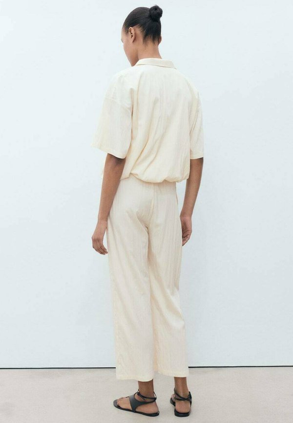 CROPPED - Trousers - vanilje2