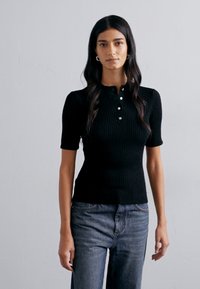Filippa K BUTTONED - Pullover - black