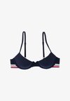 GLOBAL STRIPES PUSH UP - Bikini felső - dark night navy