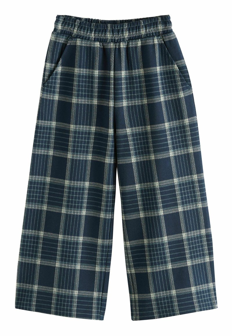 Next WIDE - Stoffhose - navy check