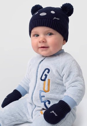 Guess, MÜTZE UND FÄUSTLINGE SET - Bonnet - blau