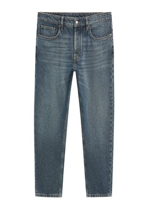 Massimo Dutti, SLIM FIT CROPPED JEANS - Jeans Tapered Fit - blue