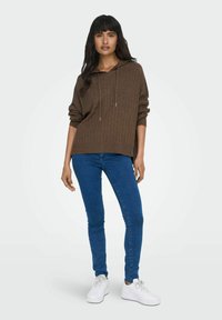 ONLY ONLNEW TESSA HOOD DETAIL - Maglione - chestnut