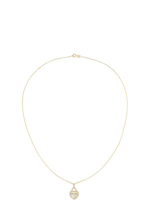 DIAMOND AND TOPAZ HEART SHAPED TENSION SET - Kaulakoru - yellow/gold-coloured