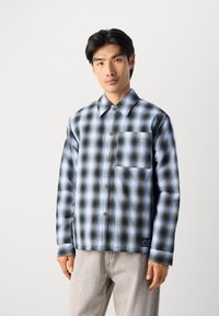 Scotch & Soda CHECK PADDED OVERSHIRT - Light jacket - thyme / blue bonnet shadow