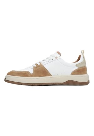 Sneakers laag - white brown