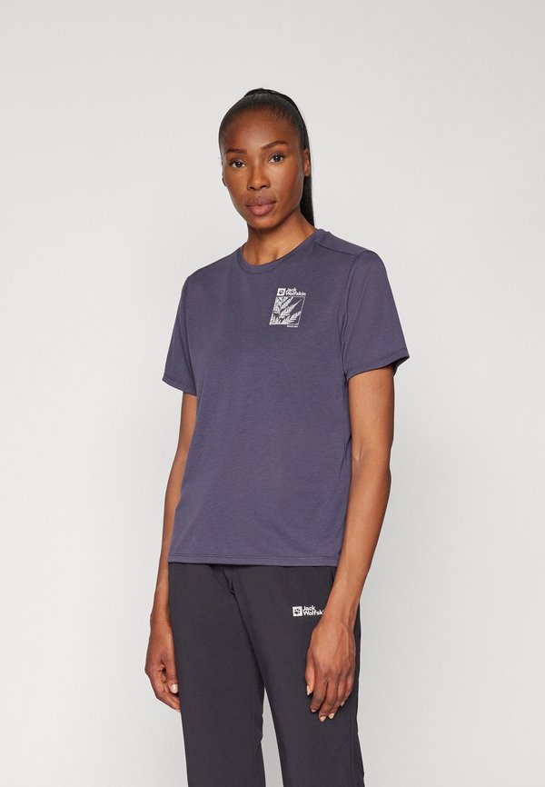 VONNAN GRAPHIC - Sports T-shirt - explore graphite2