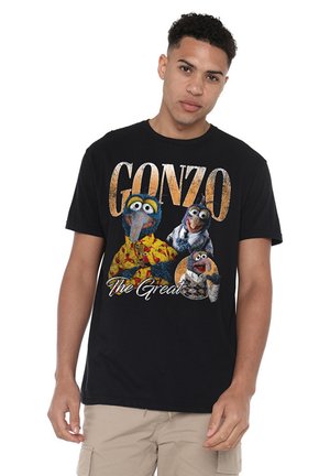 Disney, THE MUPPETS GONZO HOMAGE - Print T-shirt - black