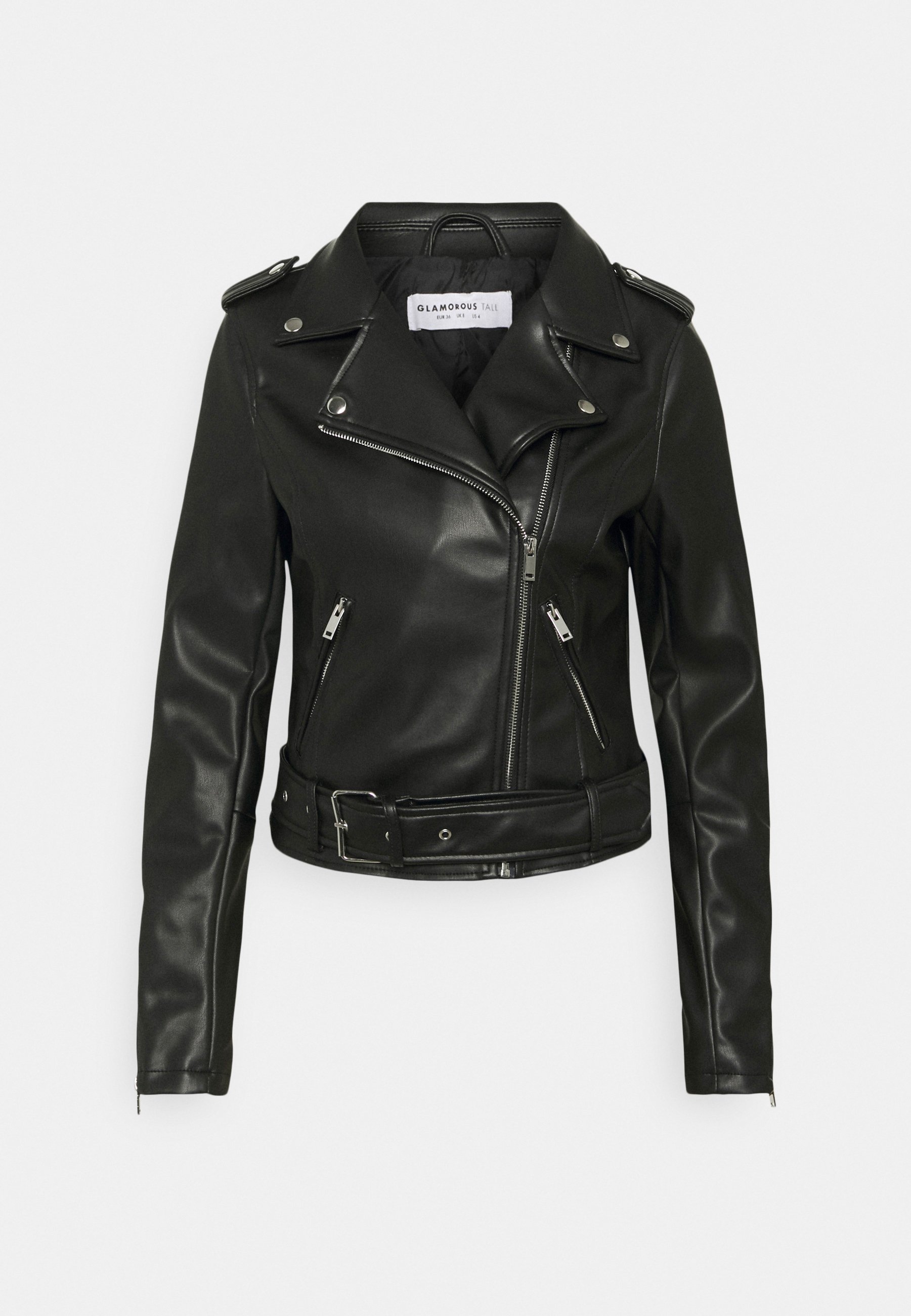 tall leather biker jacket
