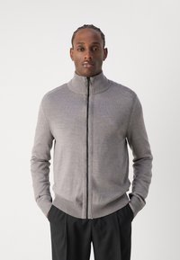 BOSS AVAC - Cardigan - light pastel grey
