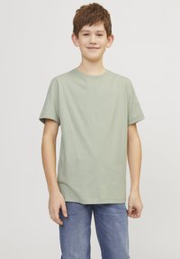 Jack & Jones Junior O NECK - Jednoduché tričko - desert sage