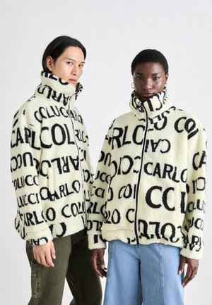 OVERSIZE UNISEX - Flísová bunda - white
