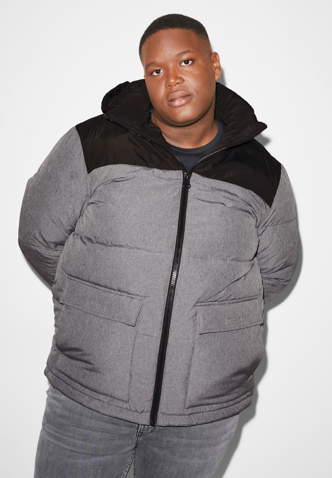 CLOCKHOUSE Winterjas - gray-melange/grijs - Zalando.nl