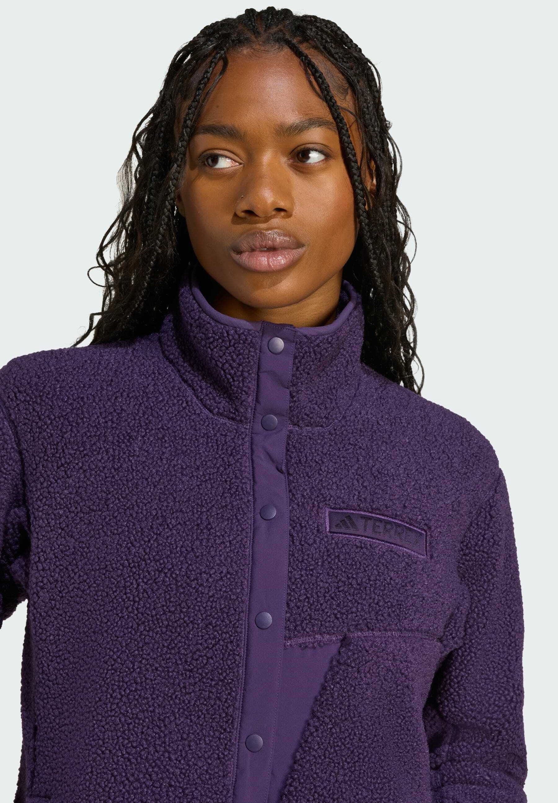 adidas Terrex XPLORIC HIGH PILE - Fleecepullover - aurora plum