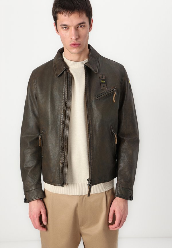 HUMES - Leather jacket2