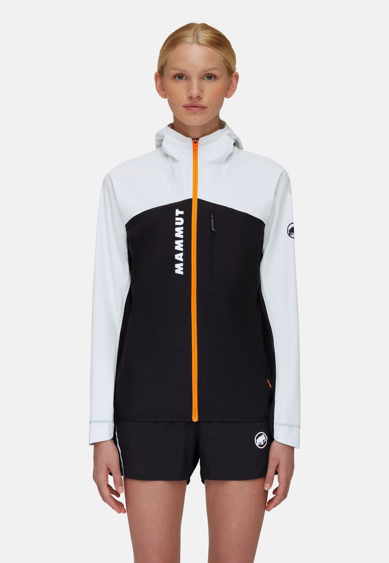 Mammut AENERGY HOODED - Giacca hard shell - black white