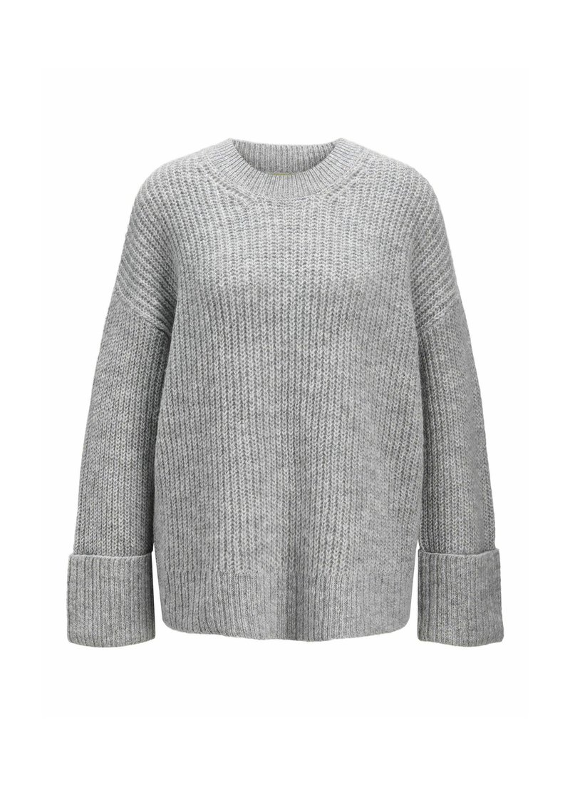 JJXX JXELLINORA CREW NECK - Stickad tröja - light grey melange