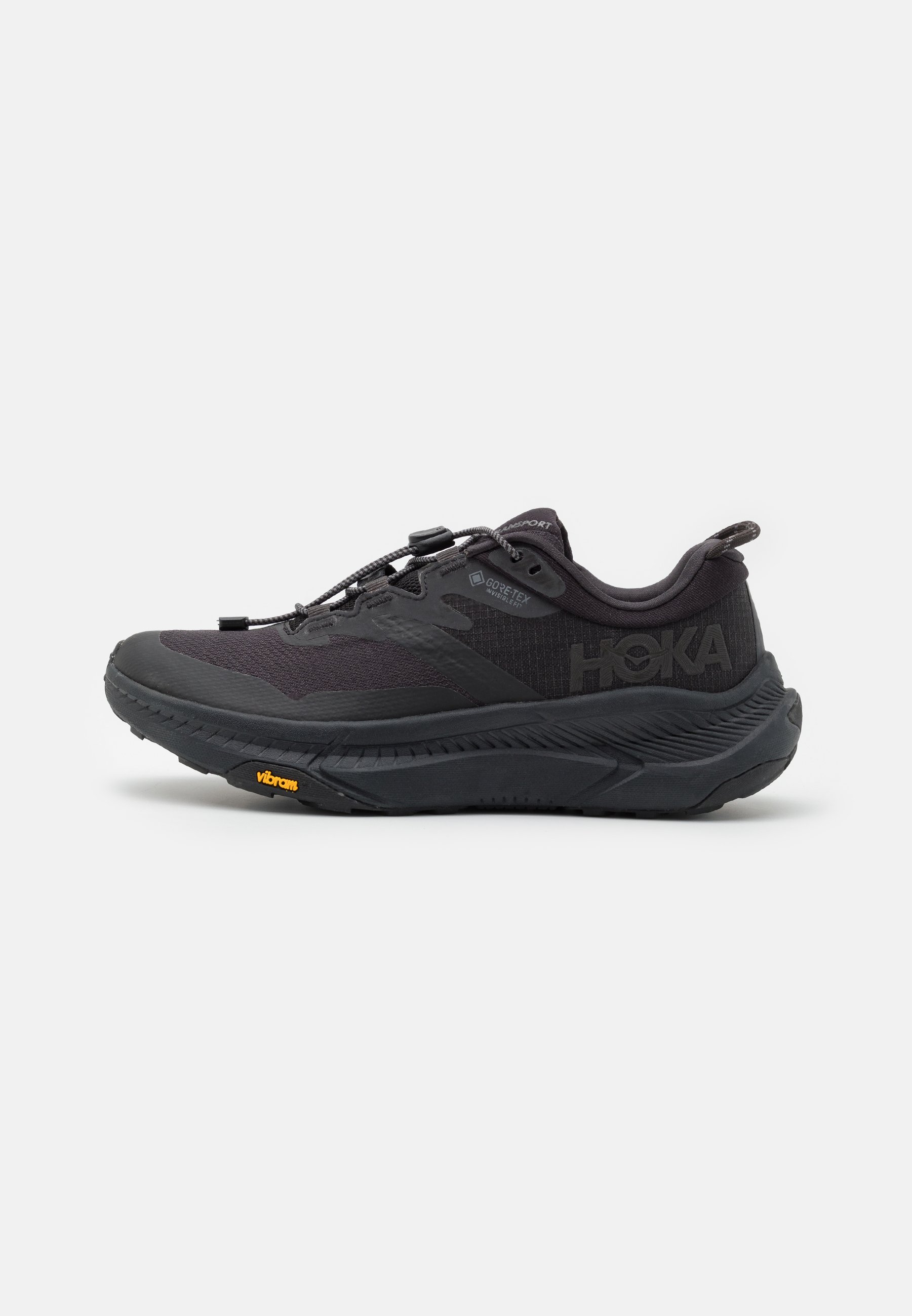 HOKA TRANSPORT GTX - Hiking shoes - black/black - Zalando.co.uk