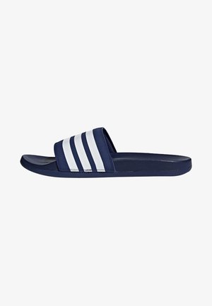 adidas Performance ADILETTE CLOUDFOAM PLUS STRIPES - Badslippers - blue