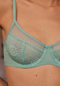 Next 3 PACK - Kaarituelliset rintaliivit - blue green white