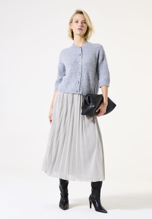 Falda plisada - silver grey