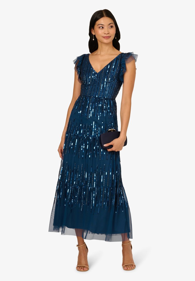 Adrianna Papell BEADED - Occasion wear - deep blue/dark blue - Zalando
