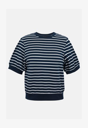Anna Field by Zalando, Camiseta estampada - navy w white stripes