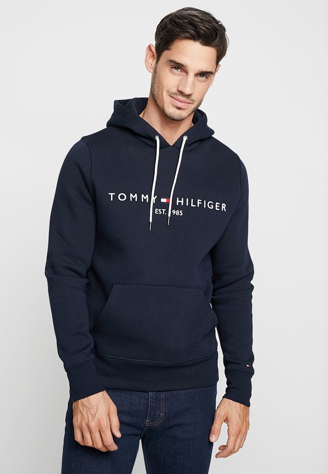 LOGO HOODY - Jersey con capucha - blue