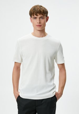 CREW NECK SHORT SLEEVE - T-shirt basic - white