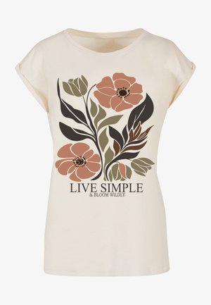 Cloud 5ive, LIVE SIMPLE - T-shirt imprimé - sand