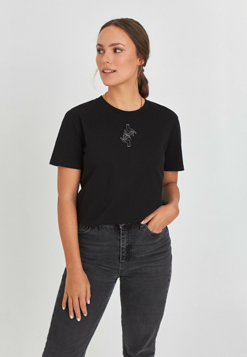 Damen T-Shirts | KULTgut GbR T-Shirt print black/schwarz - VU19308 Damen T-Shirts | KULTgut GbR T-Shirt print black/schwarz - VU19308
