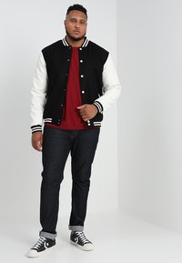 Urban Classics OLDSCHOOL COLLEGE JACKET  - Poletna jakna - black/white