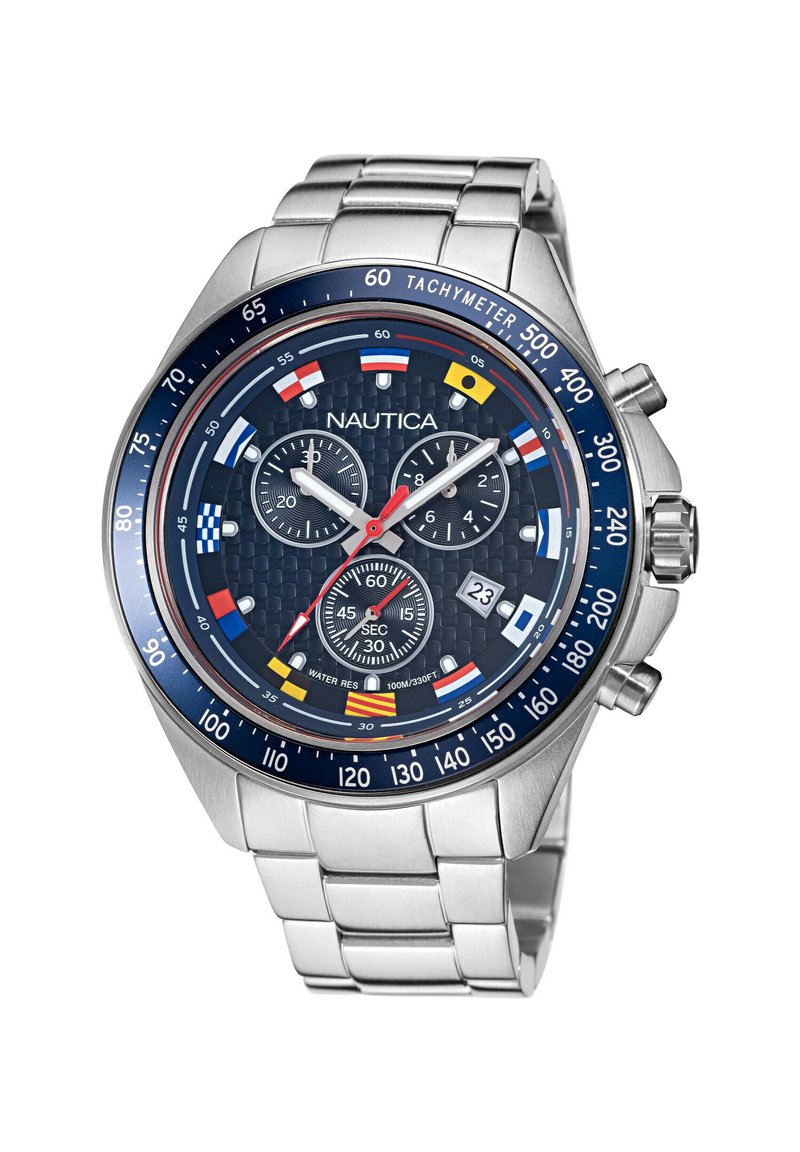 Nautica OCEAN BEACH - Hodinky se stopkami - silver tone