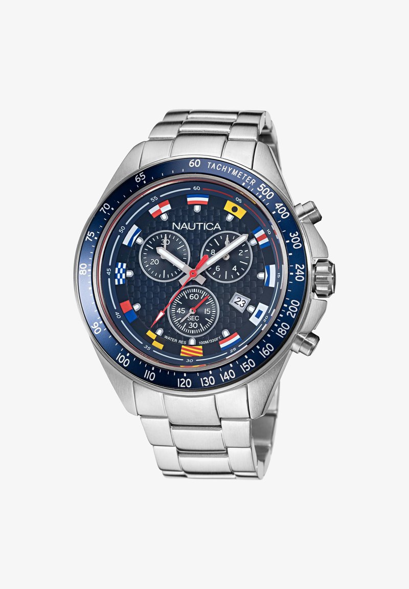 Nautica OCEAN BEACH - Hodinky se stopkami - silver tone