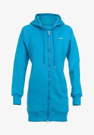 Majica s kapuljačom i patentnim zatvaračem - sky blue