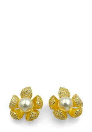 CLASSIC - Orecchini - gold/weiss