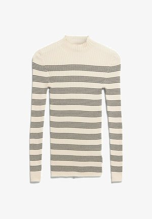 ARMEDANGELS, ALAANIA STRIPED - Trui - oatmilk-black