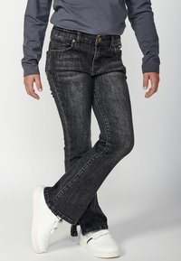 Koroshi Bootcut farmer - black denim
